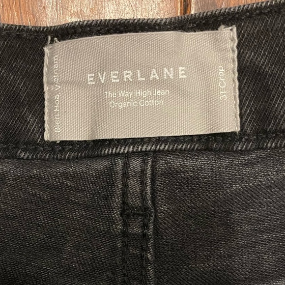Everlane Way High Washed Black Size 31 Crop Denim Jeans - Picture 3 of 8
